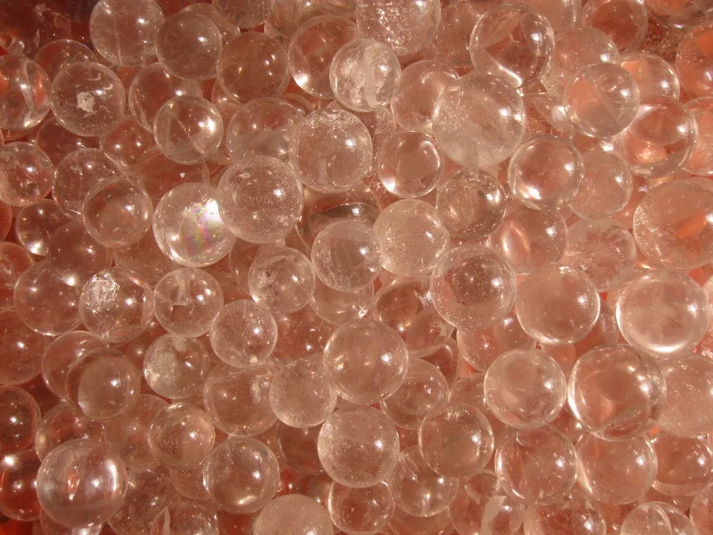 

WHOLESALE ! 2.2lb NATURAL CLEAR QUARTZ CRYSTAL SPHERES BALLS HEALING