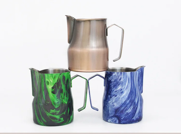 500ml 7Color Stainless Steel Espresso Coffee Pitcher Barista Kitchen Craft Scale Coffee Latte Milk Frothing Jug