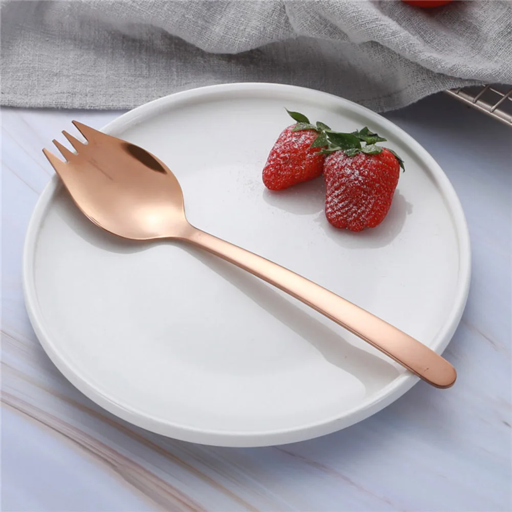 Многофункциональные портативные кухонные ложки вилка ложка из нержавеющей