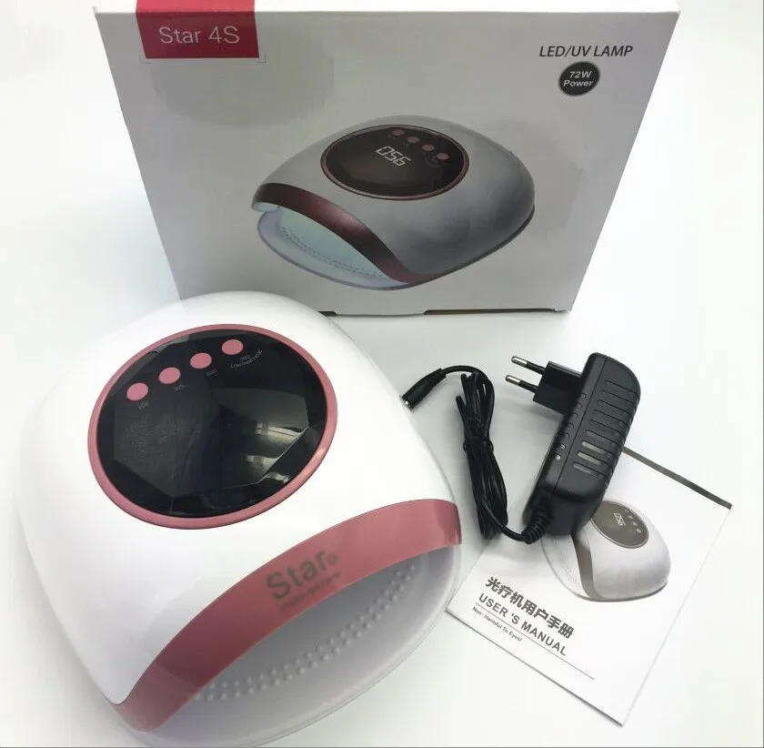 Сушилка для ногтей СВЕТОДИОДНЫЙ УФ светильник сушки гель лака 72 Вт|Сушилки