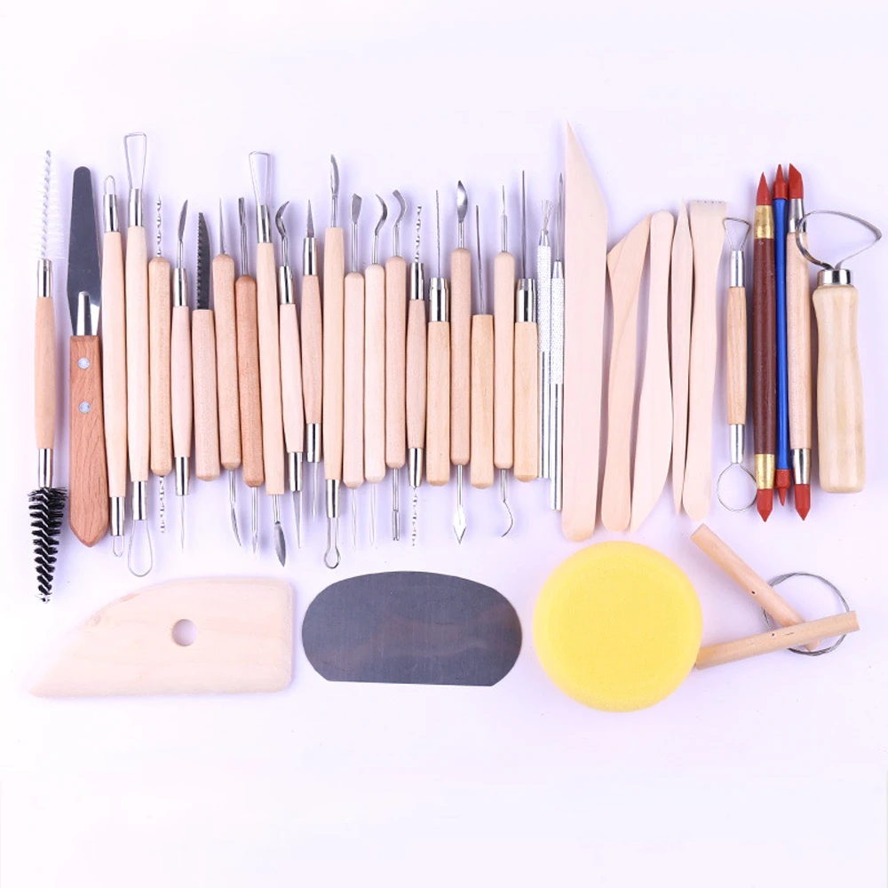 38 шт поделок глина скульптурирующая резьба, керамика керамическая ручка инструмент для моделирования
