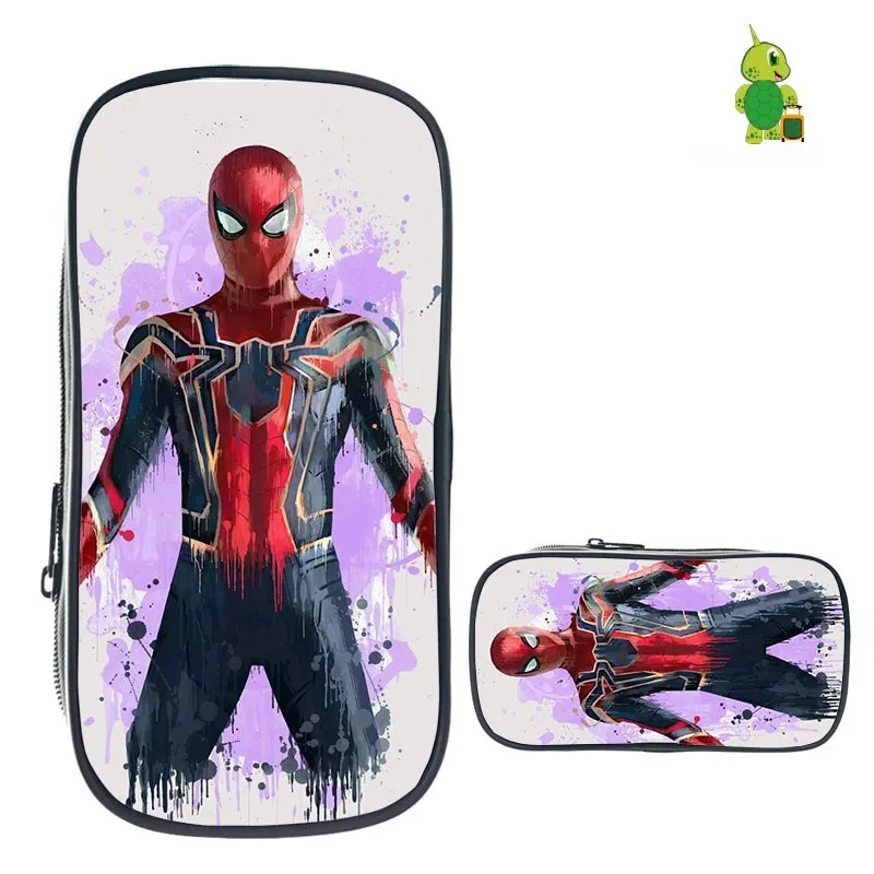 22 Spider Man Far From Home Pencil Case for Boys Girls Stationery Storage Bags Cosmetic Bag Kids School Supplies Makeup Bag - Color: 22