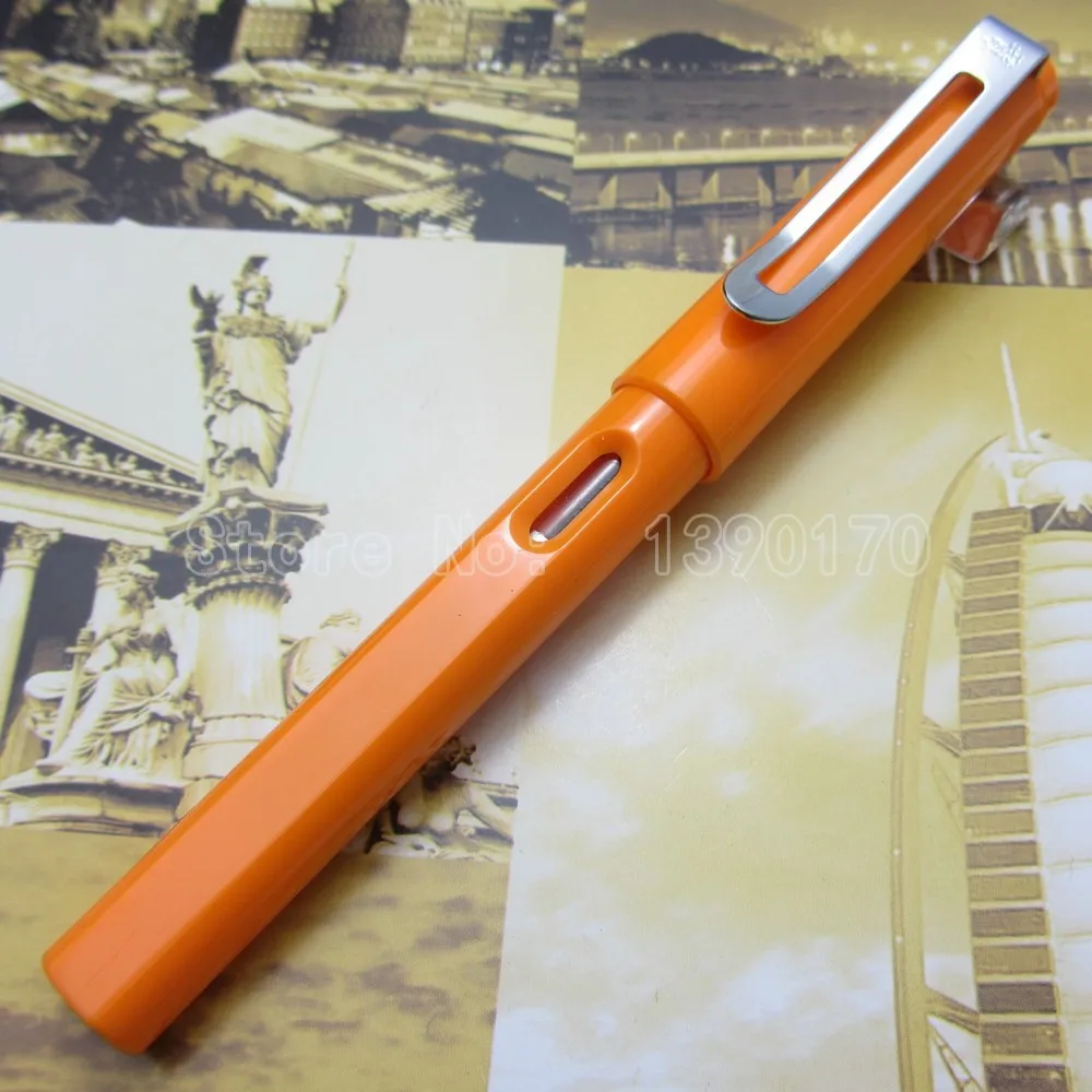 Jinhao офисные пищущая перьевая ручка черный белый красный синий зеленый желтый прозрачный оранжевый синий на выбор J3T52