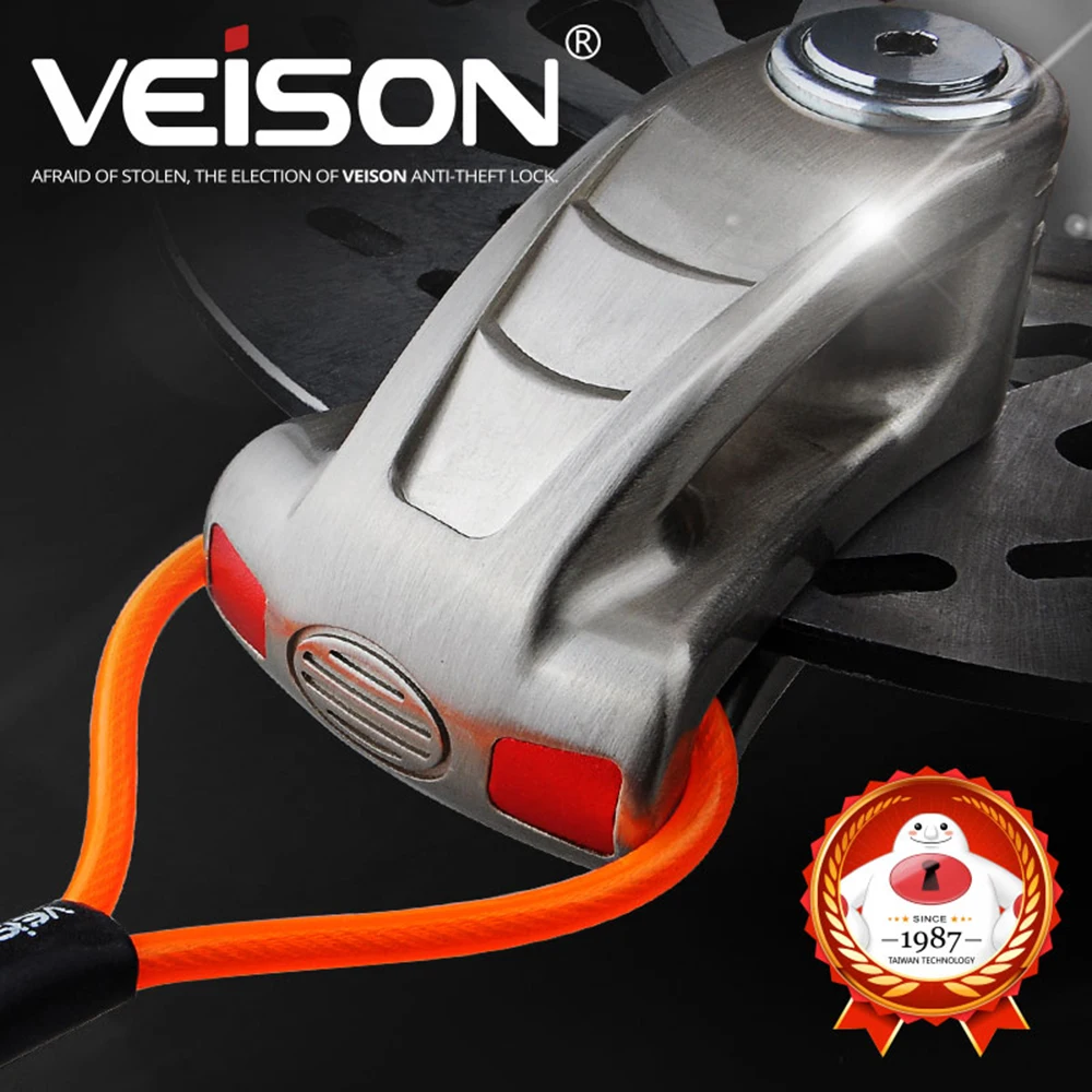 VEISON Безопасность велосипед Противоугонный Мотоцикл Скутер мотоцикл ротор