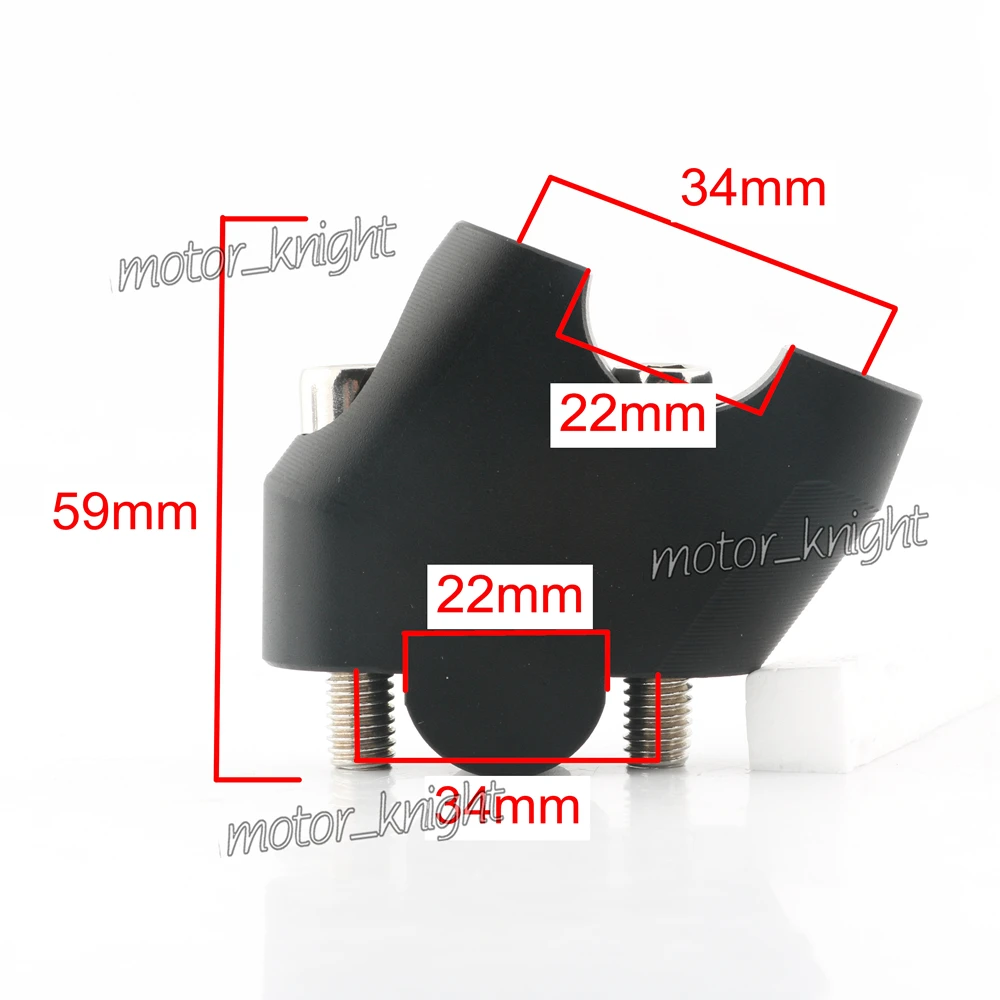 Мотоциклетные аксессуары CNC ручка зажим приподнятый удлинитель крепление на