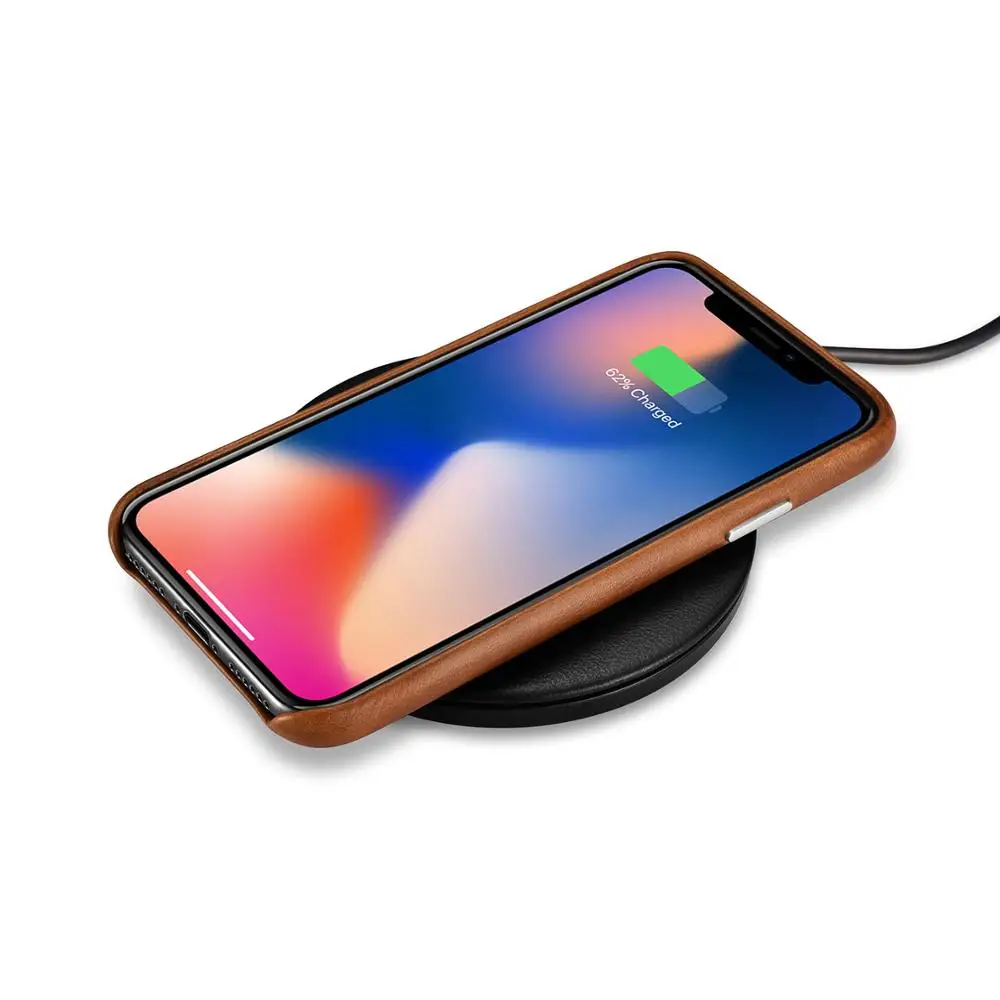 ICARER чехол из натуральной кожи для iPhone XS логотип ударопрочный Ультратонкий