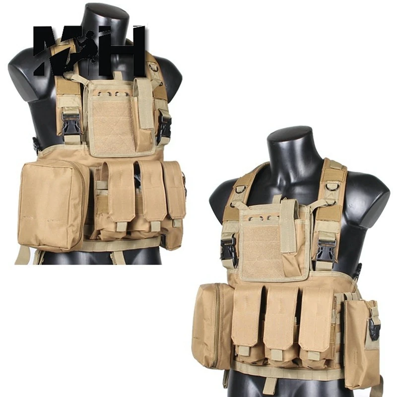 Тактический несущий жилет Molle штурмовой жилет RRV нагрудный ремень для пейнтбола боевой жилет Molle