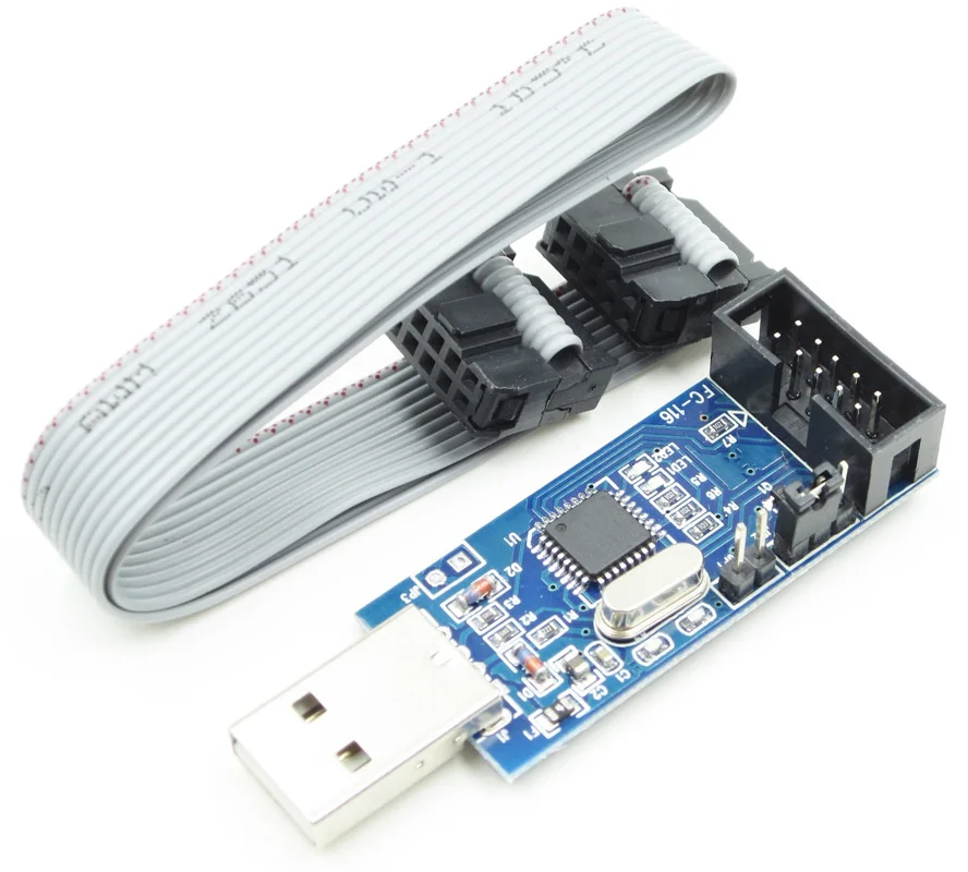 USB ISP USBASP программатор для 51 AVR ATMEGA8 ATMEGA128 | Электронные компоненты и принадлежности
