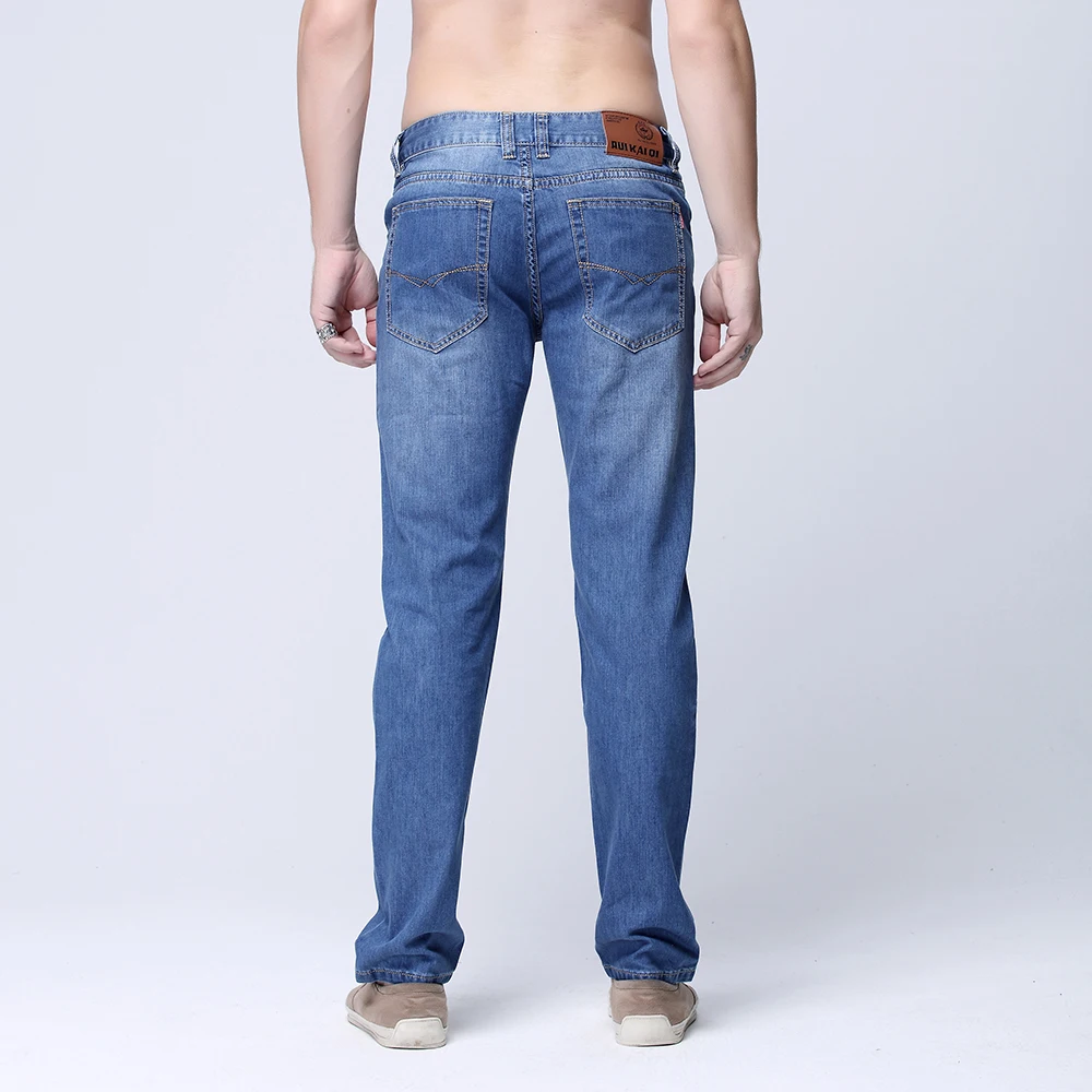 Акция ограниченная серия мужские 2019 деловые тонкие джинсы летние хит продаж