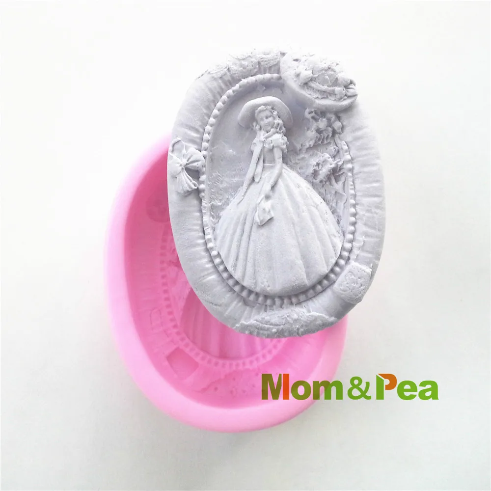 0507 Бесплатная доставка Женская силиконовая форма для мыла Mom & Pea украшение торта