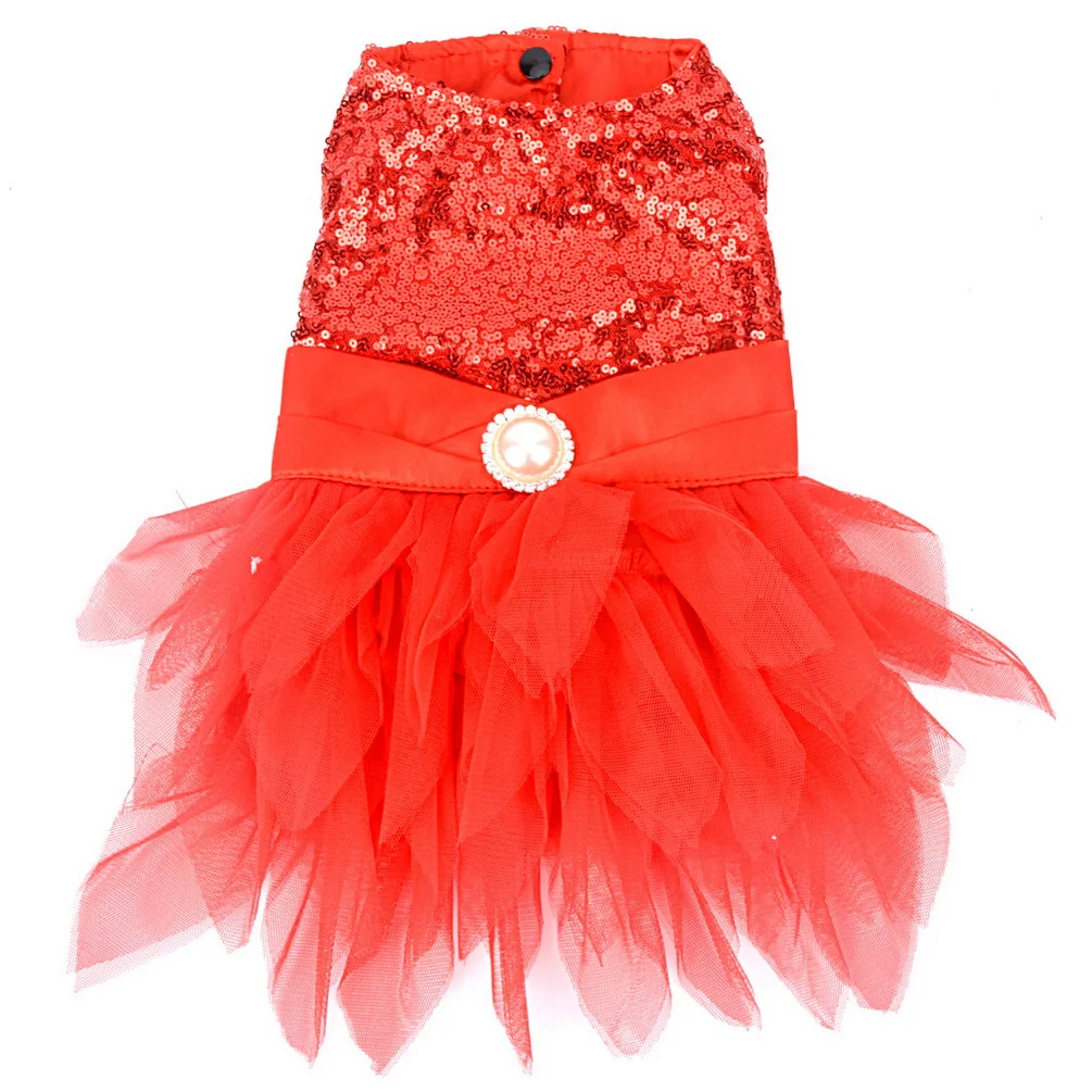 Новинка 2018 праздничное платье с блестками для маленькой собаки/кошки юбка-пачка