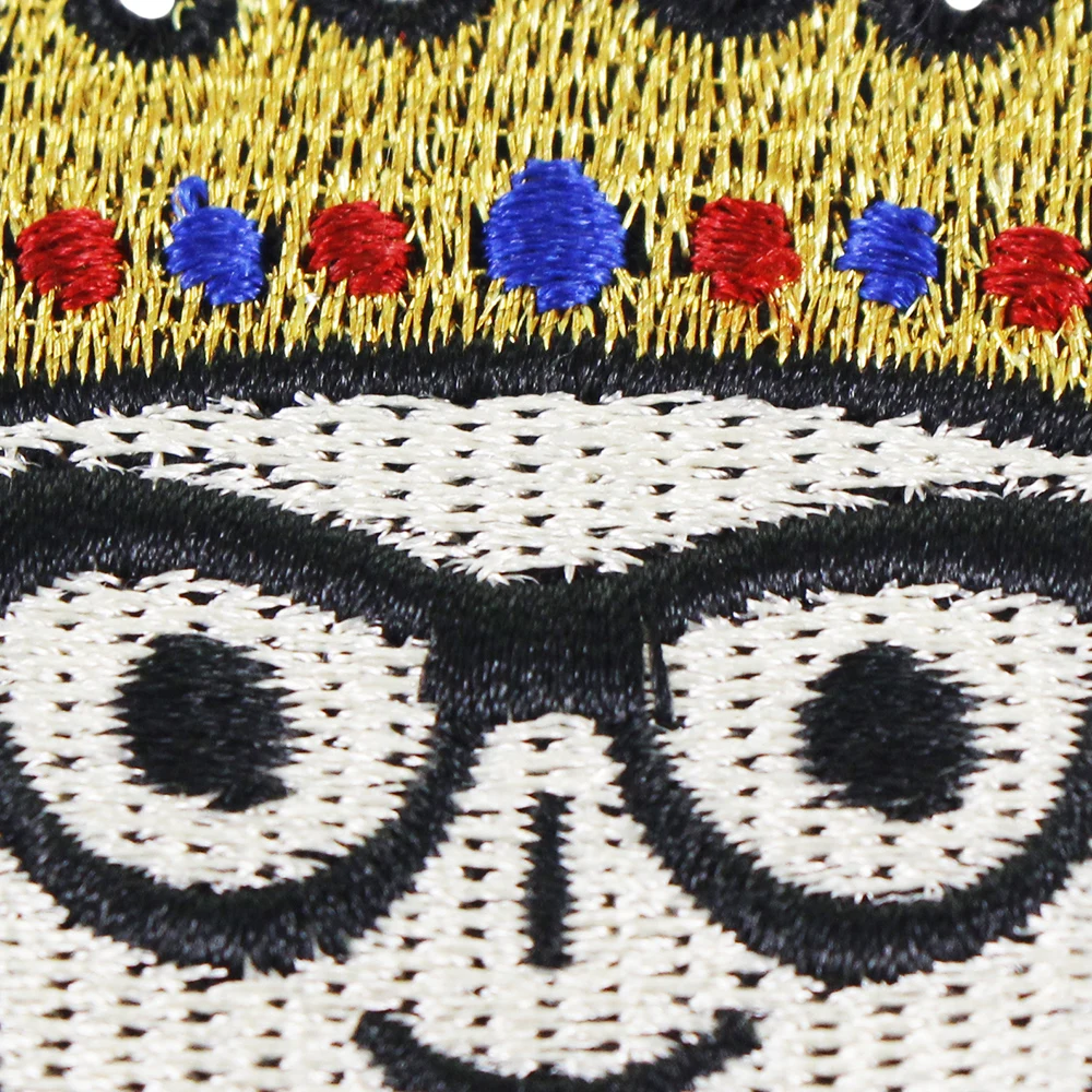 10 комплектов вышивка Корона семейная голова узор ткань нашивки мотивы значок