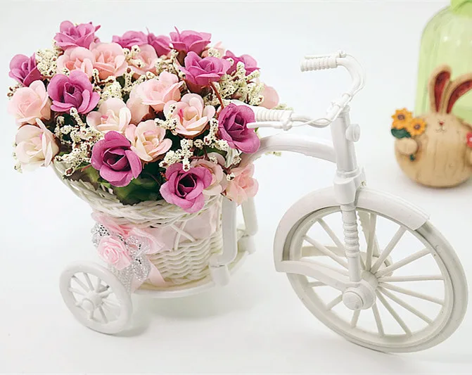 A rose purple Floace мебель забавное качество ротанга бандаж ваза метров Орхидея DIY для создания искусственных цветов Набор домашнего декора-(FL140075 - Цвет: A rose purple