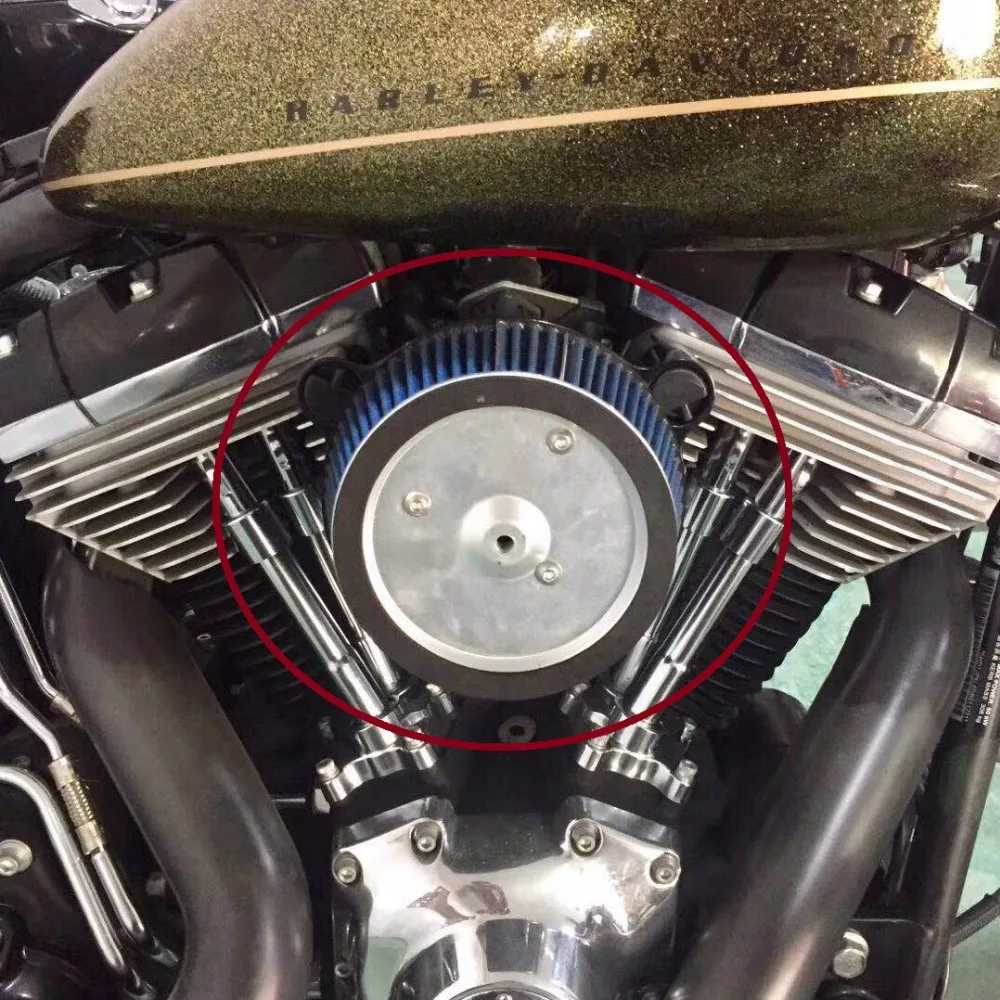 Система очистки воздуха для harley Dyna 2000-2017 комплект воздушных фильтров с большой