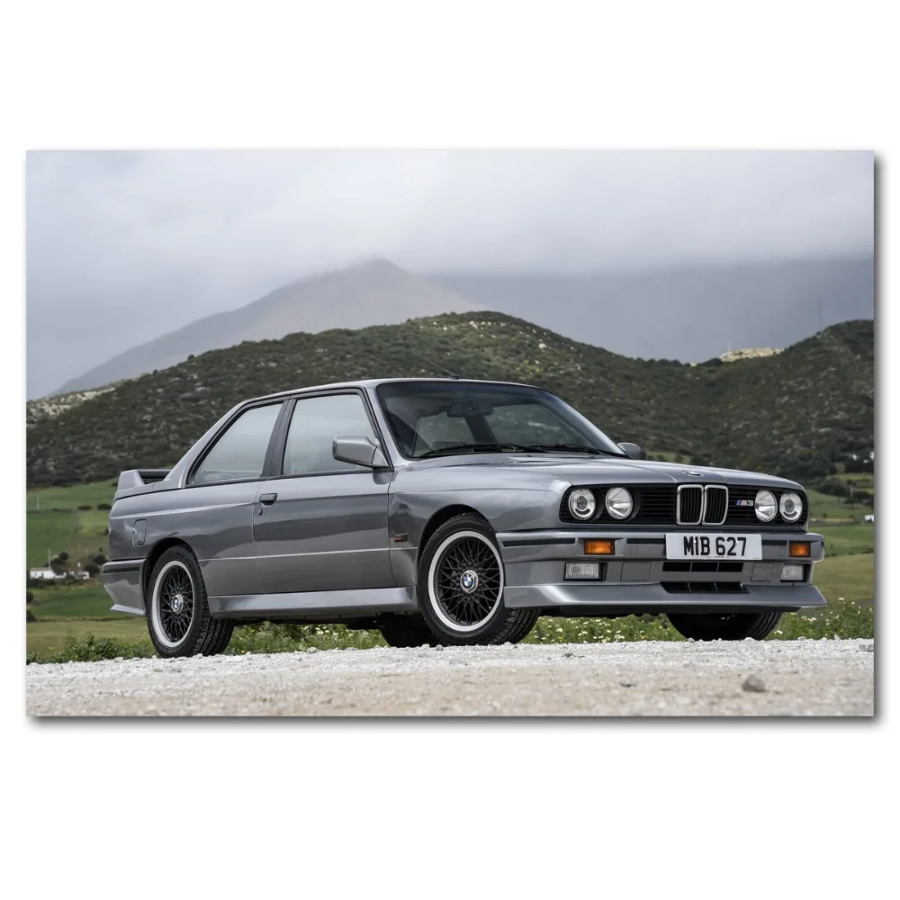 

Классический автомобиль B M W M3 E30, автомобильное настенное изображение, Ранняя картина, художественные картины для декора гостиной