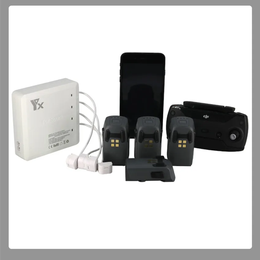 6 в 1 DJI Spark Charger Drone Flight Battery Charging Hub Fast Smart Manager для пульта дистанционного управления