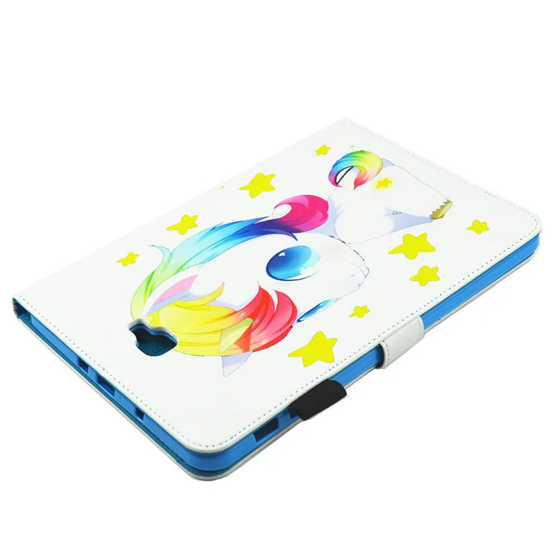 Wekays для samsung Tab 10,1 мультфильм Единорог кожаный чехол для samsung Galaxy Tab 10," T585 T580 T580N планшет чехол