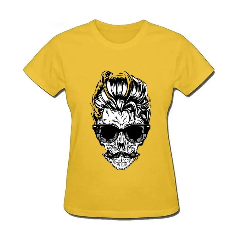 Хипстерский череп с солнцезащитными очками футболка Забавный дизайн