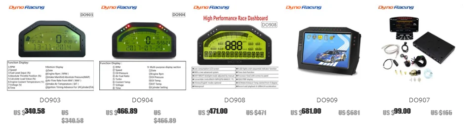 DO909 Dash дисплей гонки полный комплект датчика Красочный lcd сенсорный экран Универсальная гоночная приборная панель для автомобиля метр