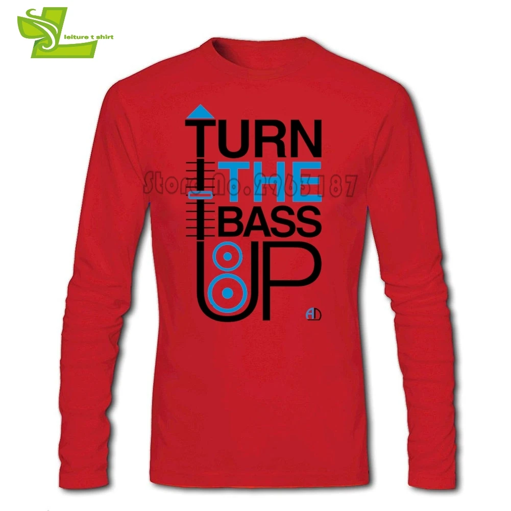 Мужская футболка с длинным рукавом и динамиком для переворачивания басов