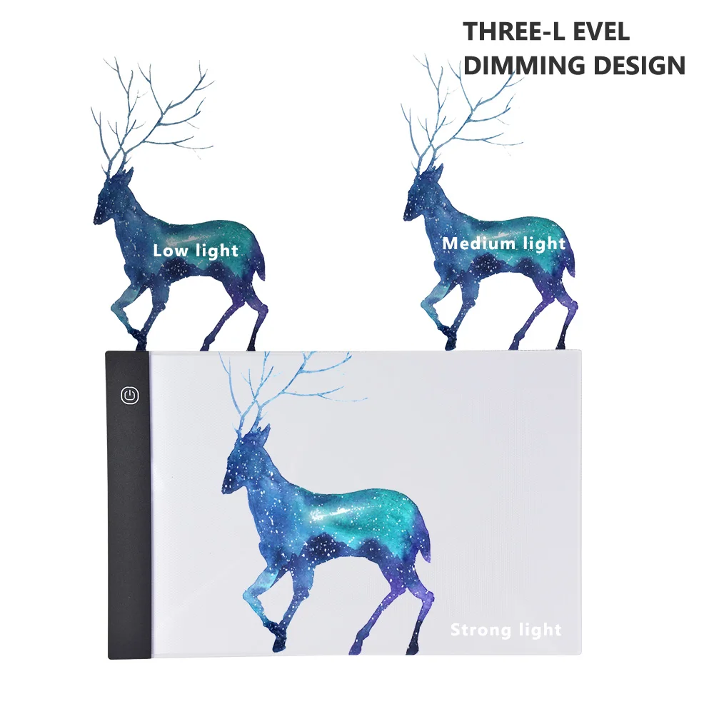 Цифровой графический планшет формата А4 со светодиодной подсветкой