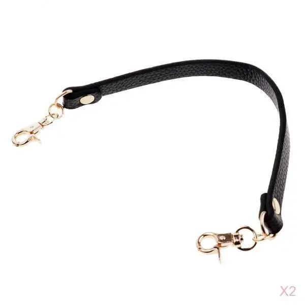 Набор из 2 ремней для короткой сумки сменная черная ручка-мессенджер 12 дюймов |