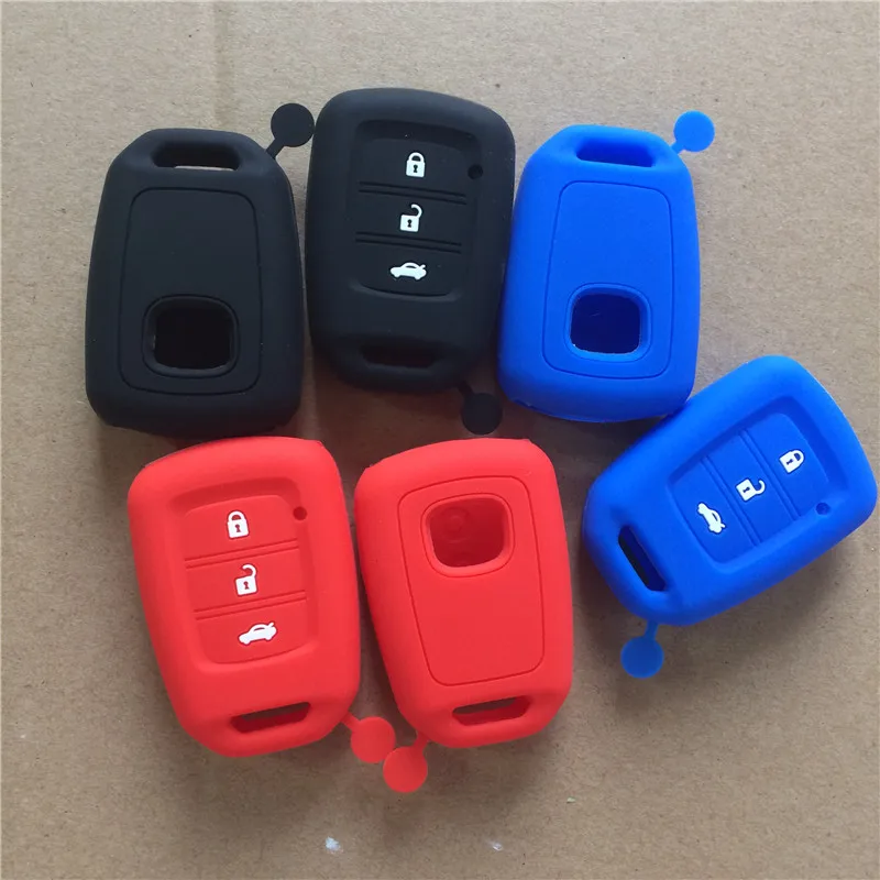 3 buttonsilicone rubber Чехол для автомобильного ключа чехол HONDA Jazz Civic Jade Vezel City fit HR V HRV