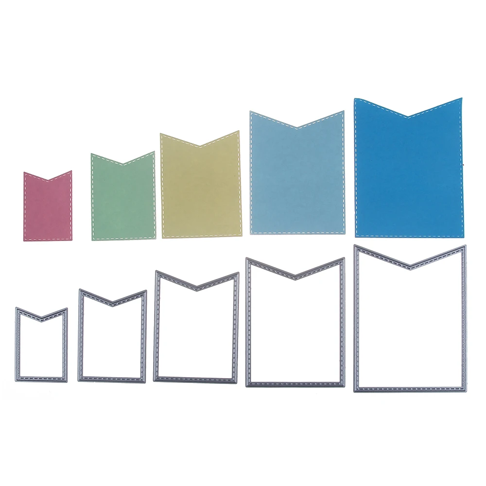 Неправильная бирка баннерная карточка дизайн углеродистая сталь режущий штамп Скрапбукинг тиснение