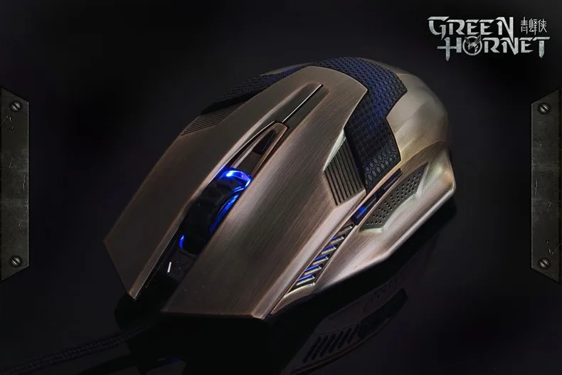 Green Hornet style computer gaming mouse with cool appearance comfortable touching feeling and 2000 high definition DPI | Компьютеры и