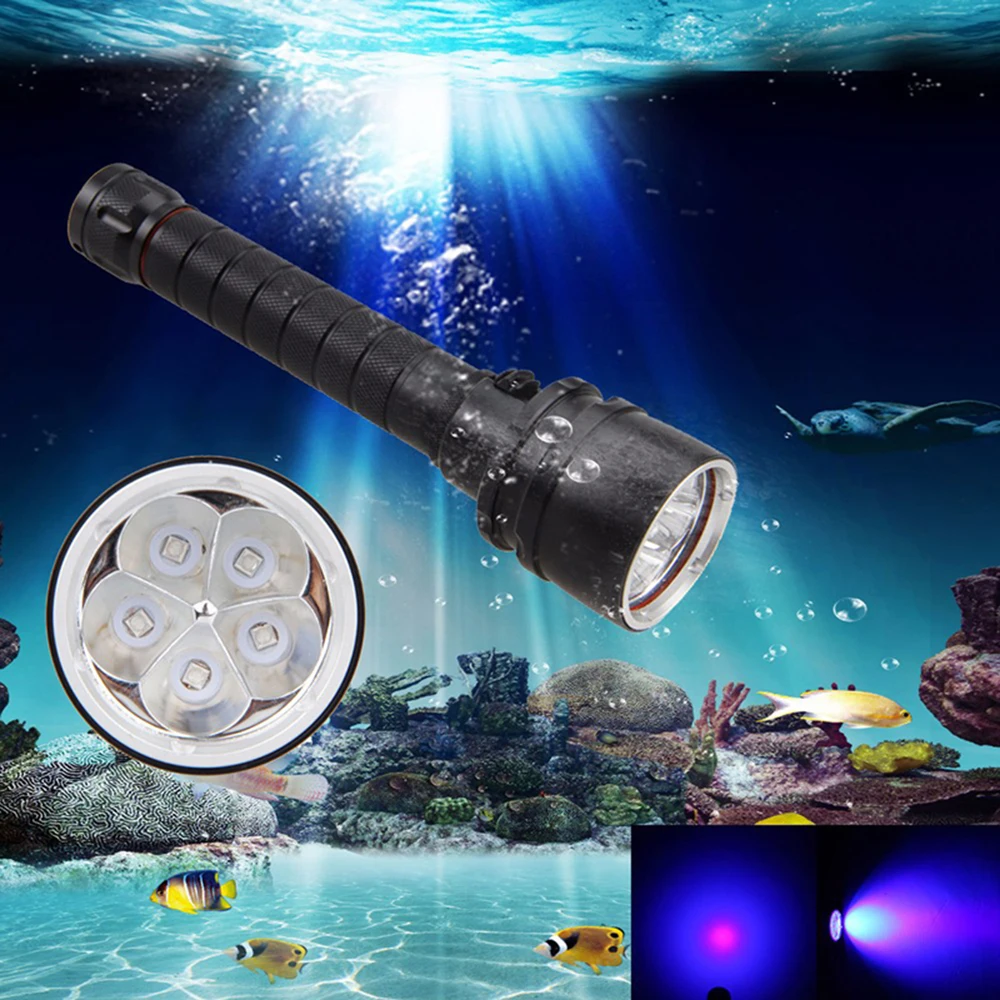 5 светодиодный s CREE XM-L T6 linterna светодиодный тактический фонарь 395NM ультрафиолетовая лампа черного цвета фонарик для дайвинга животные мочи пятна флуоресцентный датчик