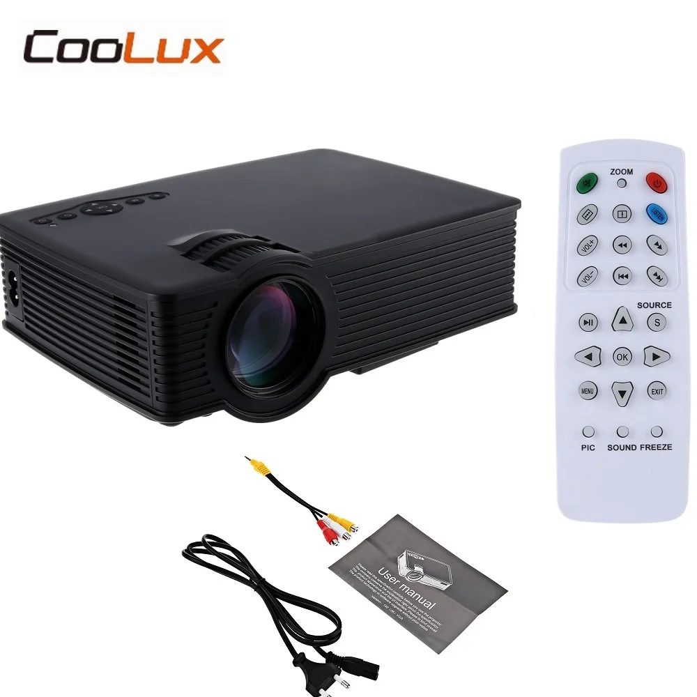 Coolux GP9 GP 9 Мини ЖК проектор 800x480 пикселей поддержка 1080P 2000 люмен Домашний кинотеатр