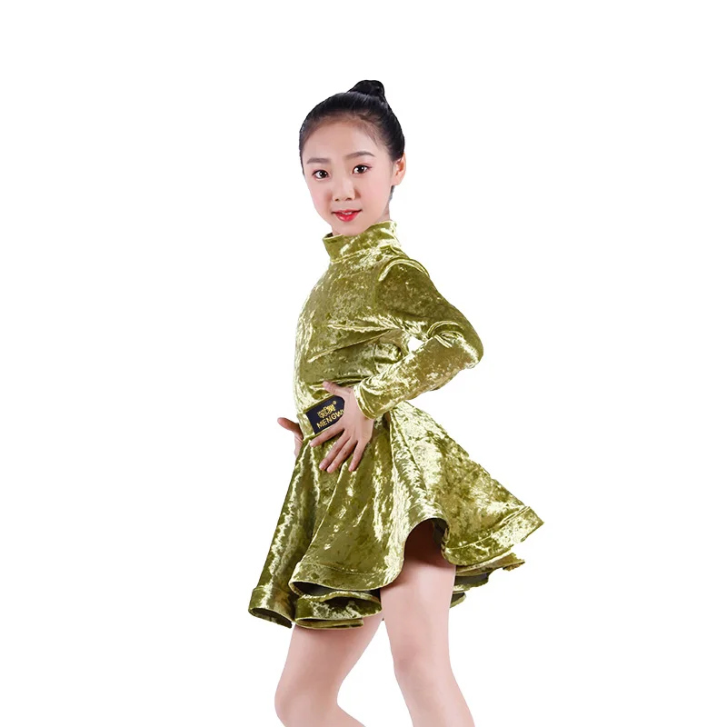 Детский костюм для латиноамериканских танцев с длинным рукавом|Латинский| |