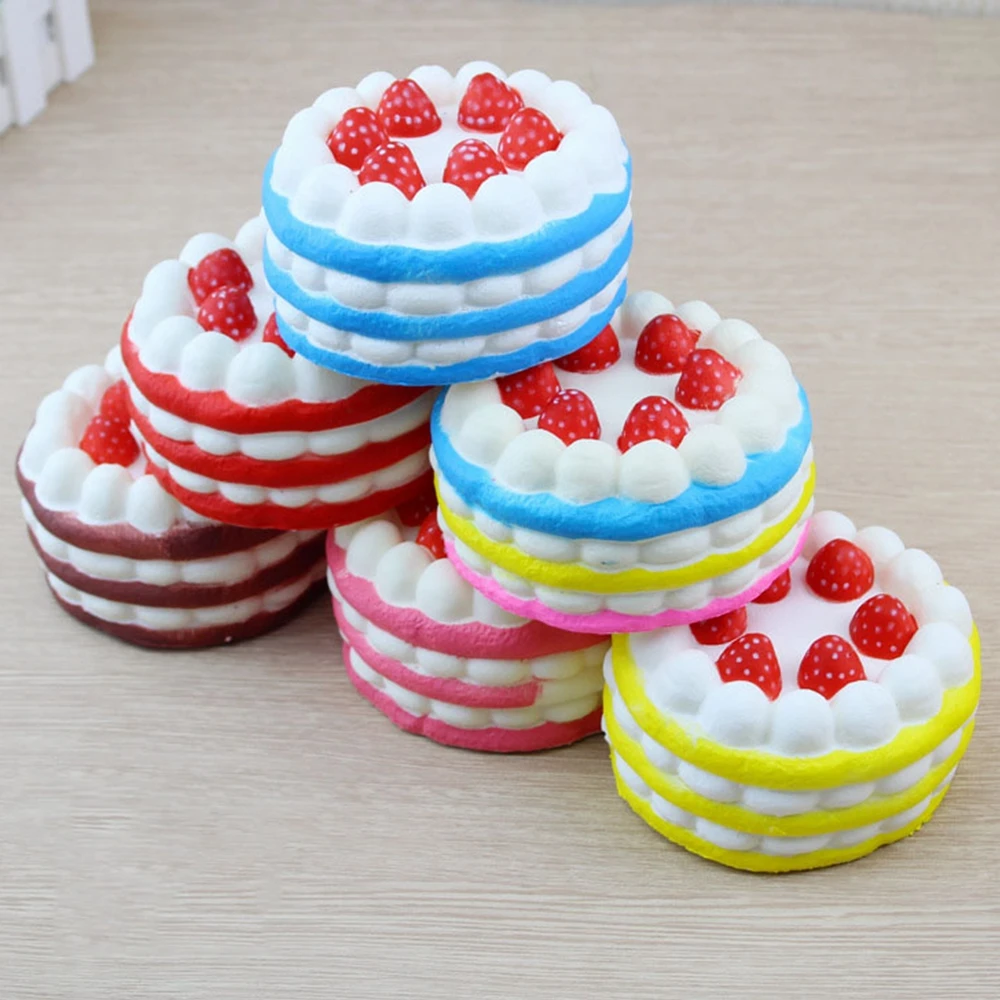 Мини Squishies клубничный торт снятие стресса Squishy замедлить рост крем Ароматические