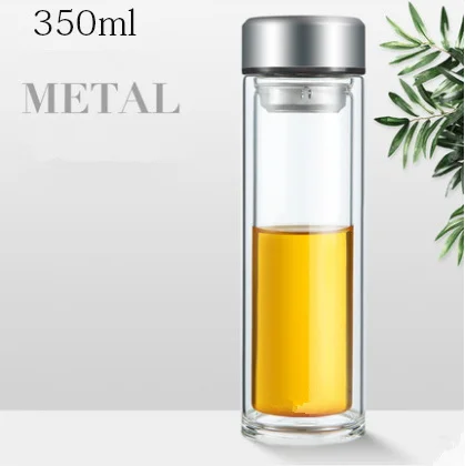320ml 350 мл 450 мл Коммерческая бутылка для воды из высокоборового стекла термостойкая бутылка для воды с чайным фильтром герметичная спортивная чашка - Цвет: 320ml