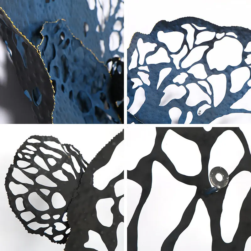 Настенные подвесные цветы из кованого железа в Европейском стиле декоративное