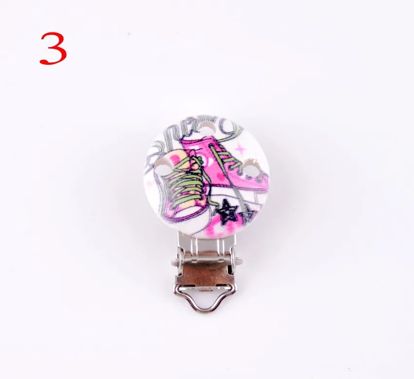 1Pcs(5 Colors Can Choose)Metal Shoes Suspender Trousers Pacifier Clips With Plastic Wood Craft Sewing Tool 45x30mm D2992-5 | Дом и сад