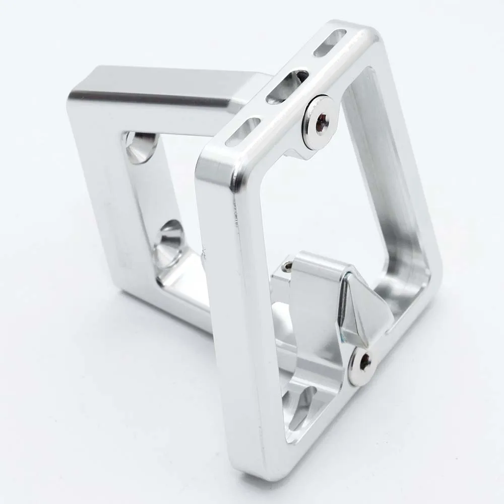 silver Велосипедная сумка Кронштейн передняя блок несущей для Brompton CNC 56g - Цвет: silver