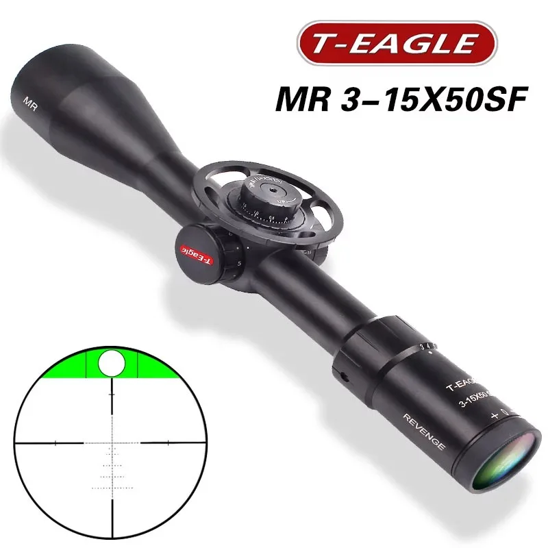 T Eagle MR 3 15X50 SFIR охотничьи прицелы устраивают Параллакс стеклянное травление сетка