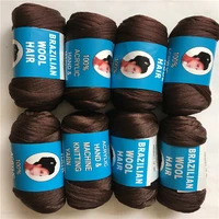 100 acrylic hand and machine knitting blended yarn scale hair 80g brazilian wool hair 12 ballslot