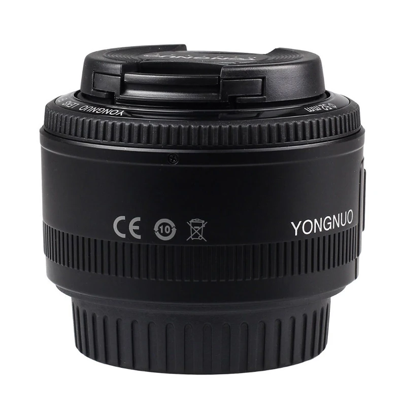 Объектив Yongnuo 50 мм F1.8 для камеры Canon EOS s YN50mm F1.8N Nikon D5300 D5200 с большой апертурой