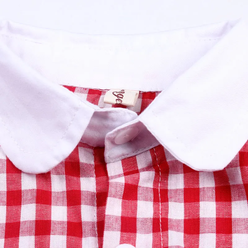 Весна-лето детская одежда рубашка рубашки для девочек клетчатые с длинными