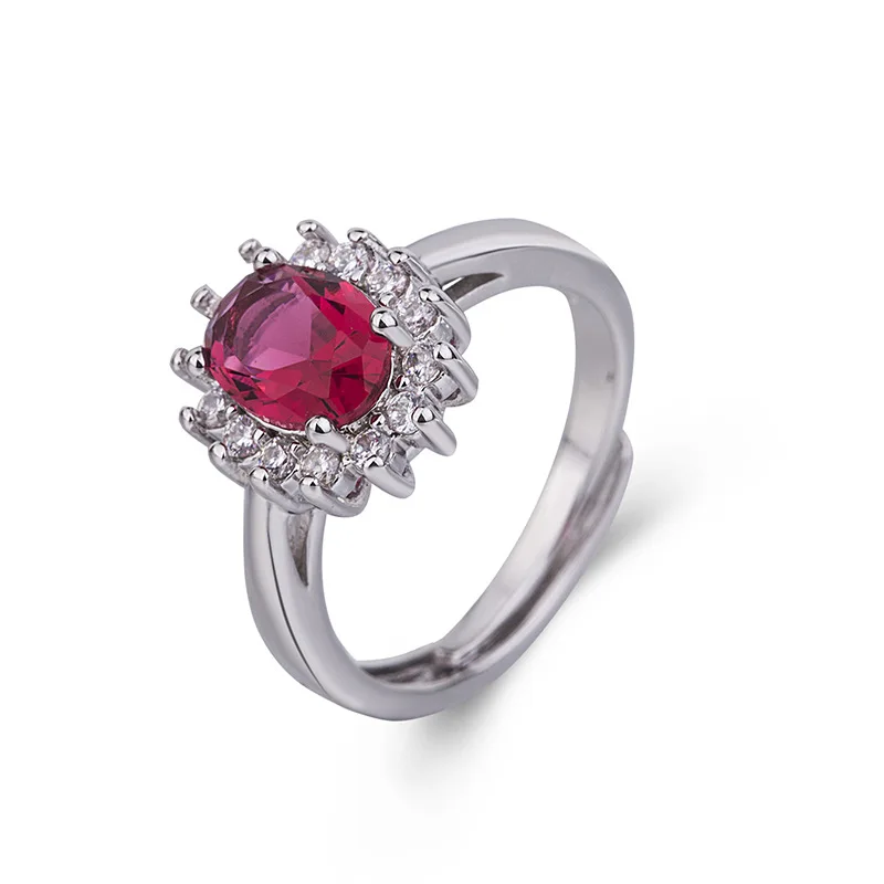 Bague Ringen, модные кольца с рубином, Настоящее 925 пробы, серебряные ювелирные изделия для женщин, амулеты, вечерние аксессуары