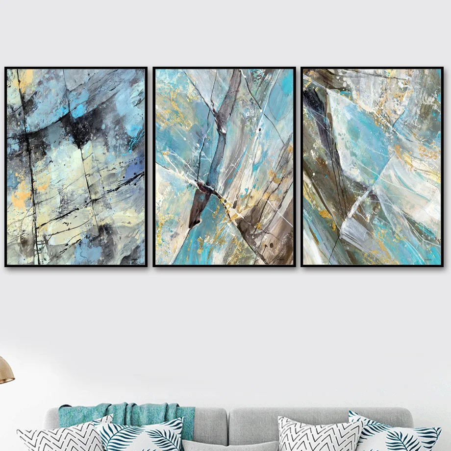 

Abstract Realism Marble texture Nordic Posters And Prints Wall Art Canvas Painting Wall Pictures For Living Room Home Decoration