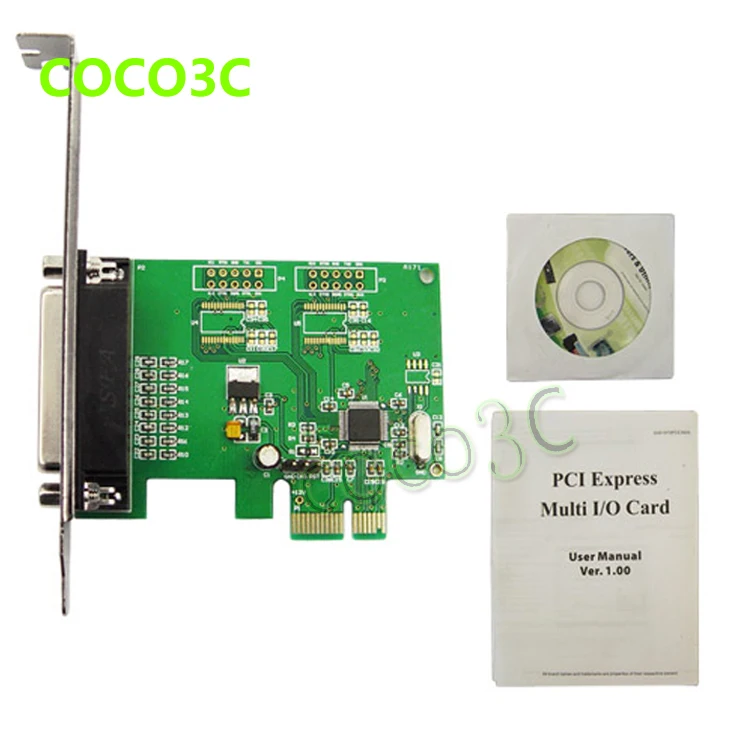 MosChip MCS9901 Industrial PCIe 1 параллельная плата контроллера IEEE 1284 PCI express к принтеру DB25 порт