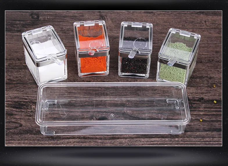 Высокое качество акрил Стекло набор для приправ творческий графинчик соус