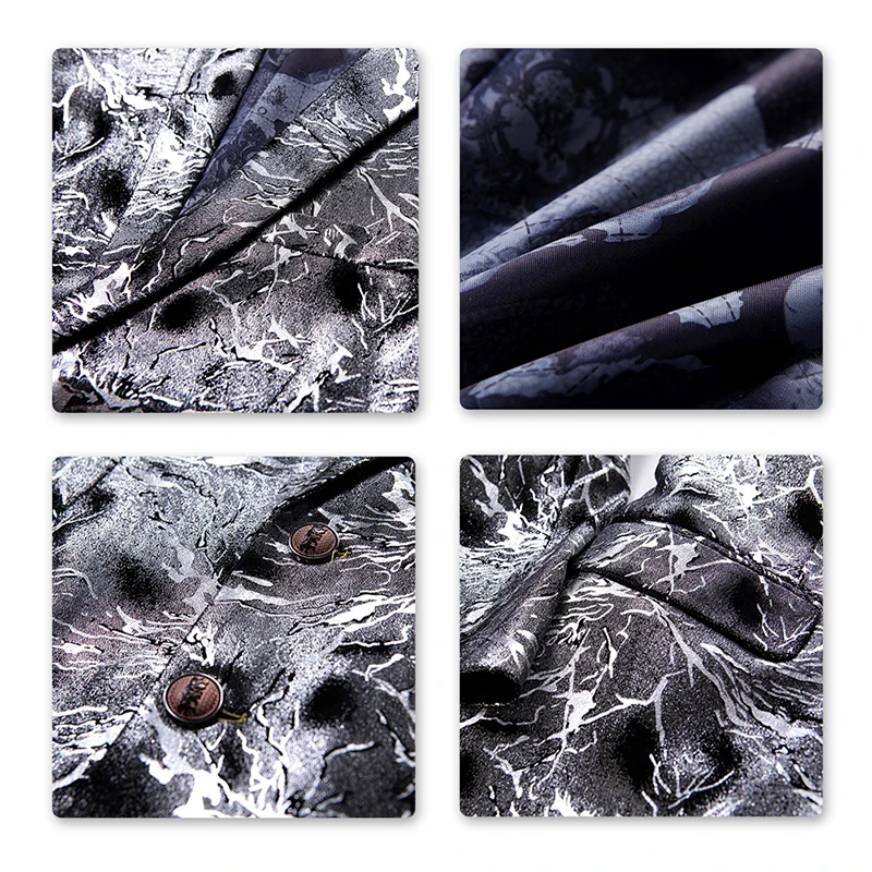 YUNCLOS осенний Новый мужской блейзер приталенный Серебряный Свадебный костюм