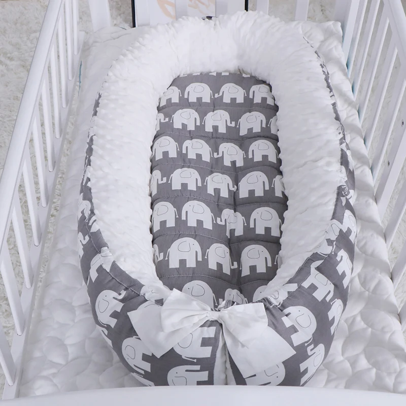 Детское гнездо кровать для новорожденных молочная бионическая детская кроватка