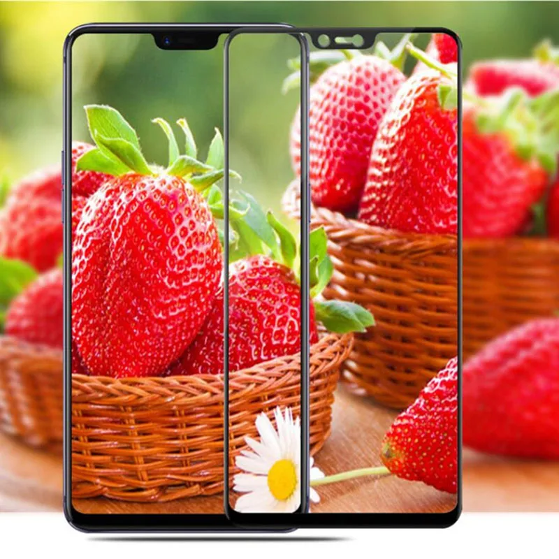 2PCS Full Cover Tempered Glass For OPPO F7 Screen Protector protective film glass | Мобильные телефоны и аксессуары