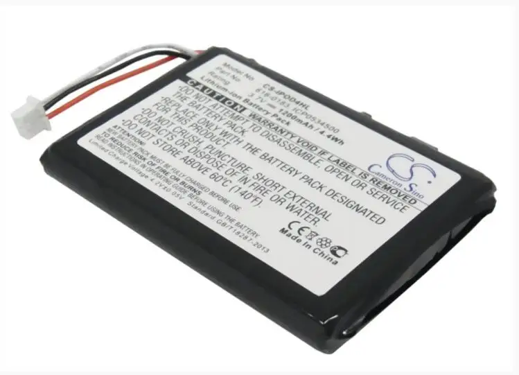 Cameron sino 1200 мАч батарея для APPLE iPOD 4th Generatio фото U2 20 GB Цвет Дисплей MA127 30 Гб M9829 M9829/60 Гб M9586