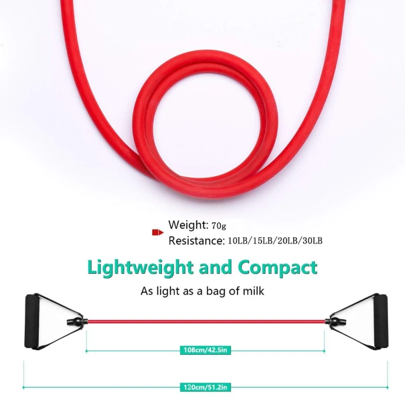 

120cm Fitness Elastic Resistance Bands Yoga Pull Rope Exercise Tubes Elastic Workout Bands for Yoga Pilates Expander Elastic
